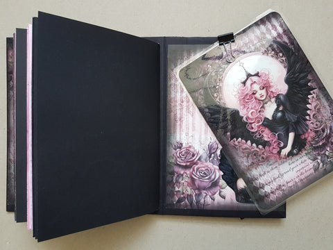 Journal "Pink Gothic Fairies" // handmade by Melly 