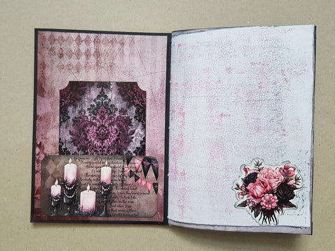 Journal "Pink Gothic Fairies" // handmade by Melly 