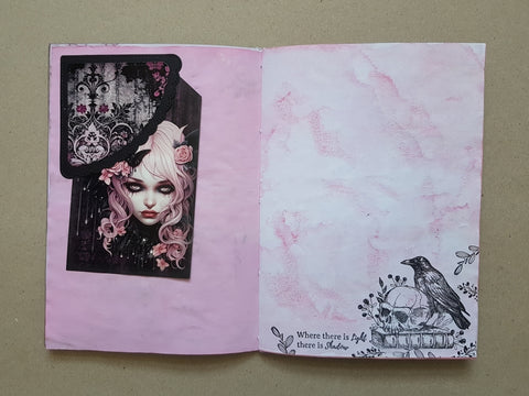 Journal "Pink Gothic Fairies" // handmade by Melly 