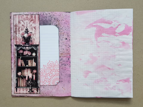 Journal "Pink Gothic Fairies" // handmade by Melly 