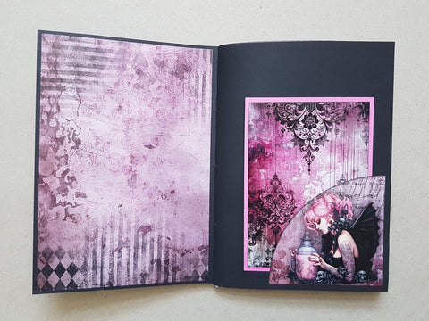 Journal "Pink Gothic Fairies" // handgemacht von Melly