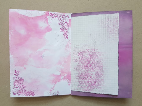 Journal "Pink Gothic Fairies" // handmade by Melly 