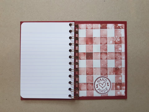 Ring-bound notebook "Christmas Everywhere" // handmade by Melly 