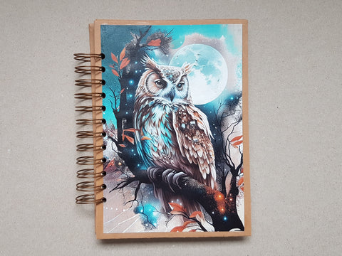 Ring Binder Journal "Fantasy Forest" // handmade by Melly 