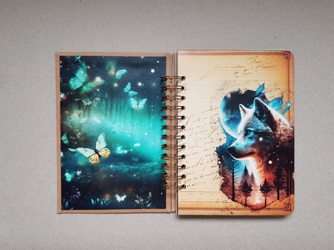 Ring Binder Journal "Fantasy Forest" // handmade by Melly 