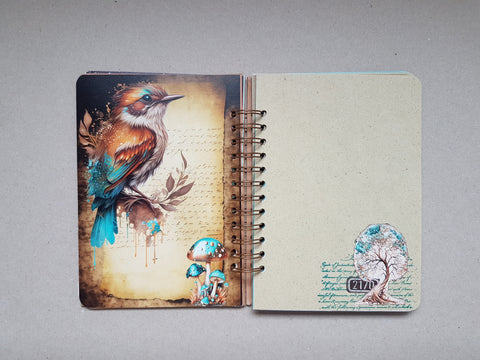 Ring Binder Journal "Fantasy Forest" // handmade by Melly 