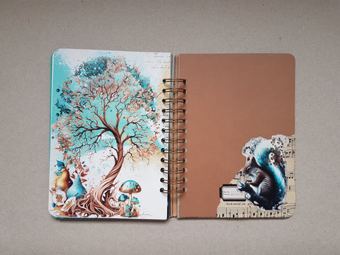 Ring Binder Journal "Fantasy Forest" // handmade by Melly 