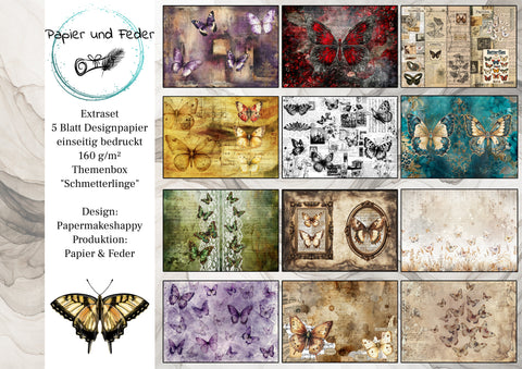Themenbox "Schmetterlinge" // Papier & Feder