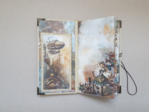 Slimline Journal to decorate yourself “Mists Of Toolbox Town” // handmade by Melly 