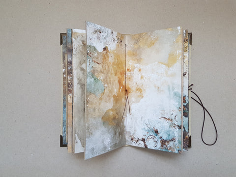 Slimline Journal to decorate yourself “Mists Of Toolbox Town” // handmade by Melly 