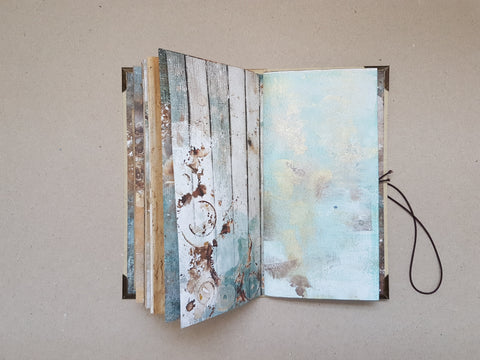 Slimline Journal to decorate yourself “Mists Of Toolbox Town” // handmade by Melly 