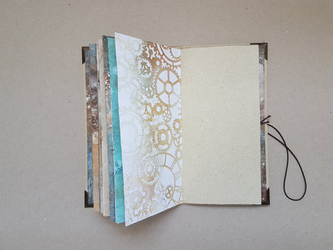 Slimline Journal to decorate yourself “Mists Of Toolbox Town” // handmade by Melly 