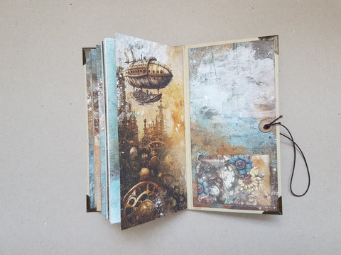 Slimline Journal to decorate yourself “Mists Of Toolbox Town” // handmade by Melly 