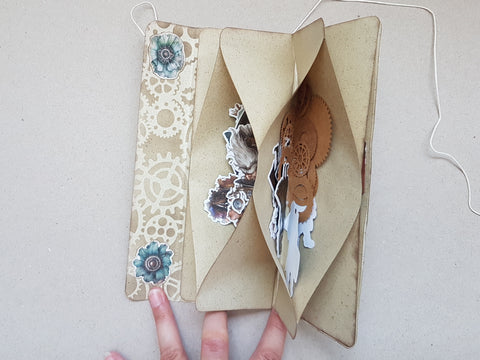 Slimline Journal to decorate yourself “Mists Of Toolbox Town” // handmade by Melly 