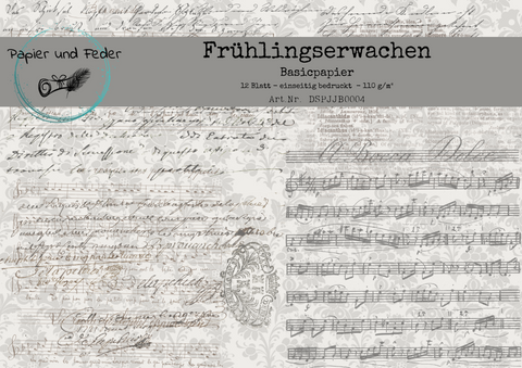 Basicpapier "Frühlingserwachen" // 12 Seiten // DIN A 4 // einseitig bedruckt