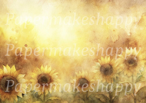 "Sunflowers" // Papermakeshappy // 7 Blatt Designpapier // doppelseitig bedruckt