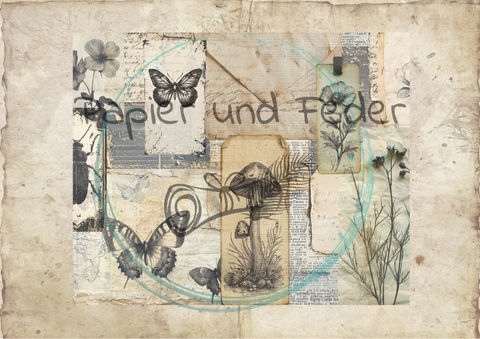 "Das Sketchbuch der Natur" // Papier & Feder // 24 Seiten // 20,8 cm x 17 cm (Toffifee)