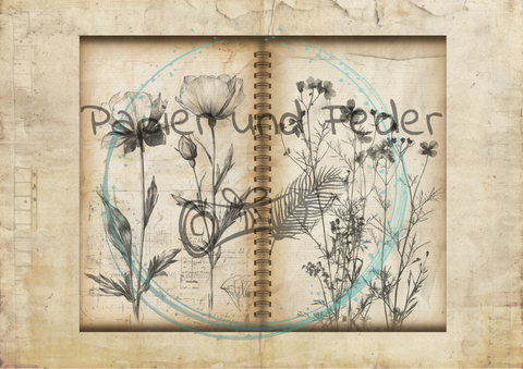 "Das Sketchbuch der Natur" // Papier & Feder // 24 Seiten // 20,8 cm x 17 cm (Toffifee)