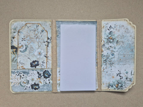 Notizblock Booklet „Vintage Blue“ // handgemacht von Melly