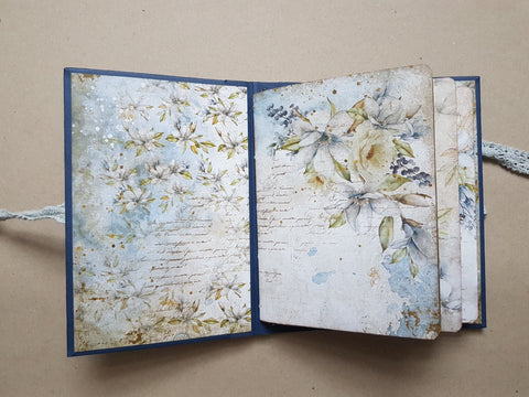 Journal A 5 "Vintage Sky" // handgemacht von Melly