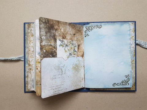 Journal A 5 "Vintage Sky" // handgemacht von Melly