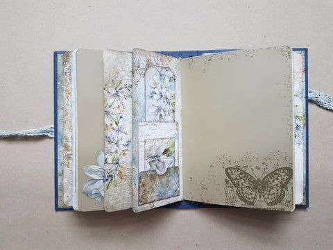 Journal A 5 "Vintage Sky" // handgemacht von Melly