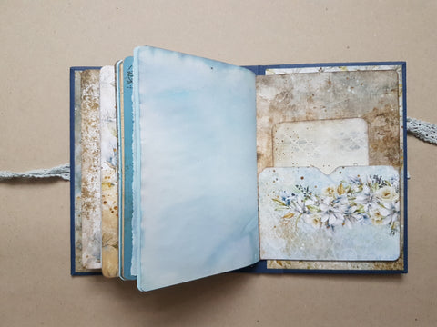 Journal A 5 "Vintage Sky" // handmade by Melly 