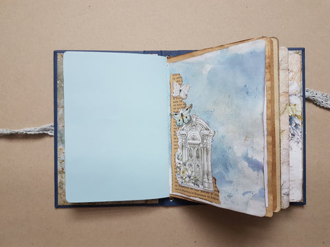 Journal A 5 "Vintage Sky" // handgemacht von Melly