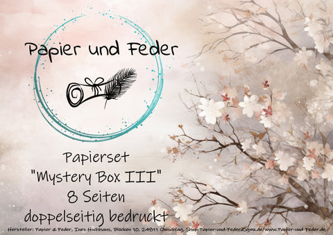 Papier & Feder "Mystery Box" - Papiersets Nrn. 1 - 5