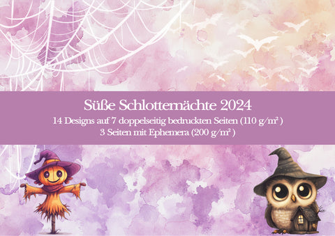 Papierset "süße Schlotternächte 2024" // Papier & Feder