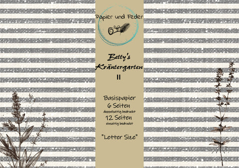 Base paper "Betty's Herb Garden II" // 18 pages // Letter Size // printed on both sides