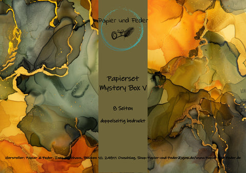 Papier & Feder "Mystery Box" - Papiersets Nrn. 1 - 5