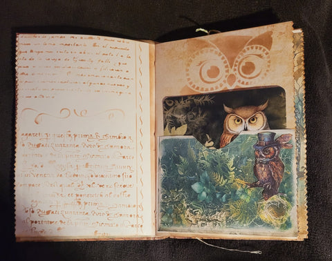 Journal "Owls" // handmade by Betty