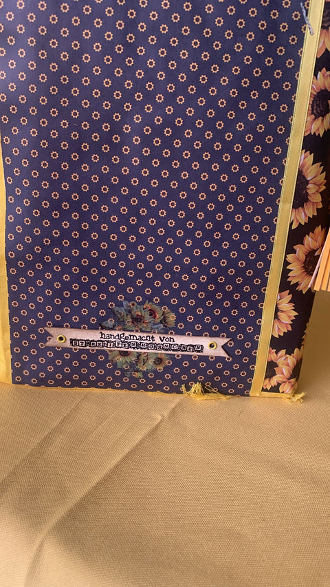 Journal "Sonnenblume 2" // handgemacht von Uta (Streifenhörnchen)