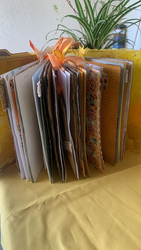 Journal "Sonnenblume 3" // handgemacht von Uta (Streifenhörnchen)