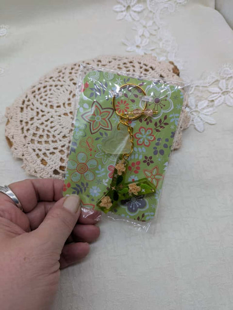 Schlüsselanhänger aus Resin "Y" // handgemacht von Bianca