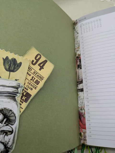 Kalenderbuch 2026 "Betty's Kräutergarten" // groß // handgemacht von Sina