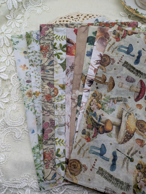 Seidenpapier Mischung // 9 verschiedene Designs