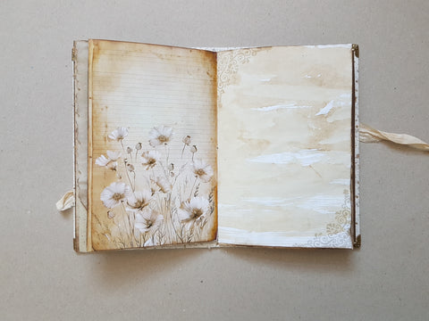 Journal A 5 "Wildflowers" // handgemacht von Melly