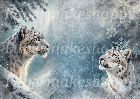 Winter Animals // Papermakeshappy // 18 Seiten, 9 Blatt Designpapier // doppelseitig bedruckt