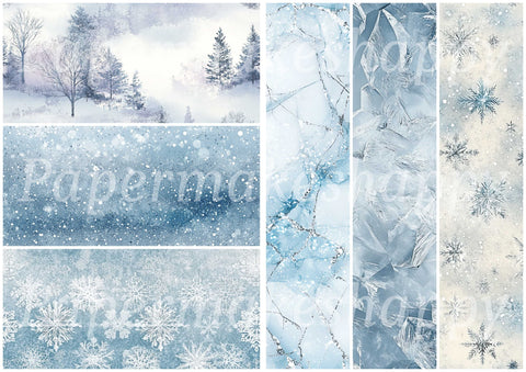 "Winter Animals" // Papermakeshappy // Ephemera-Set // 200 g/m²