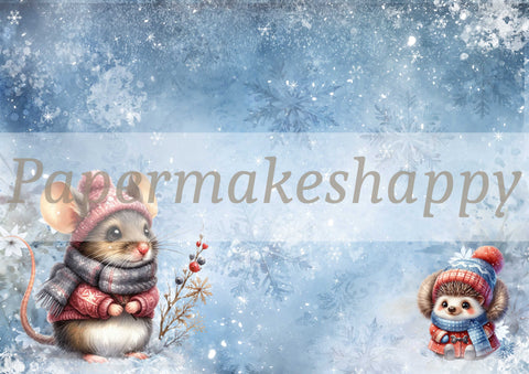 "Winter Cuties" // Papermakeshappy // 7 Blatt Designpapier // doppelseitig bedruckt