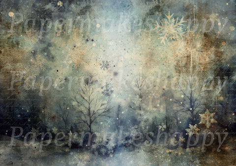 "Grungy Winter Backgrounds" // Papermakeshappy // 12 Blatt Designpapier // einseitig bedruckt