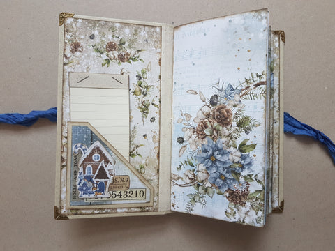 Slimline Journal „Winter Morning“ // handgemacht von Melly