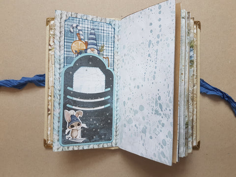 Slimline Journal „Winter Morning“ // handgemacht von Melly