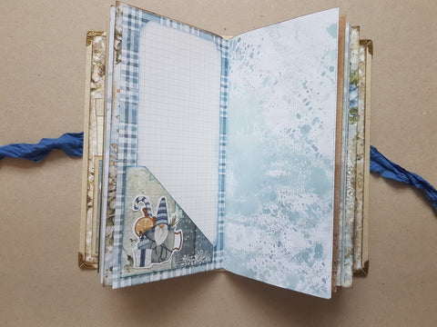 Slimline Journal „Winter Morning“ // handgemacht von Melly