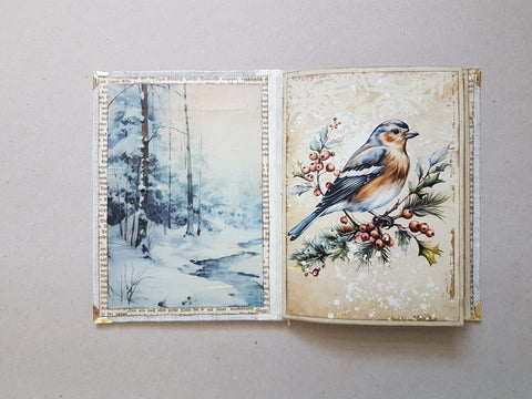 Journal A 5 "Winter Woodland" // handgemacht von Melly