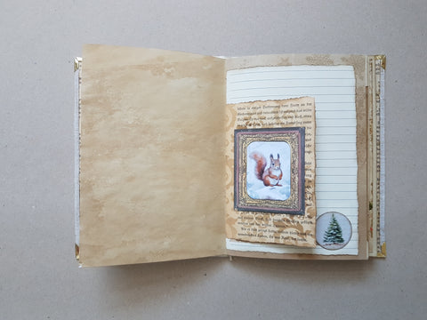 Journal A 5 "Winter Woodland" // handgemacht von Melly