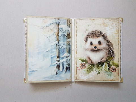 Journal A 5 "Winter Woodland" // handgemacht von Melly