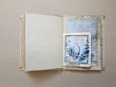 Journal A 5 "Winter Woodland" // handgemacht von Melly